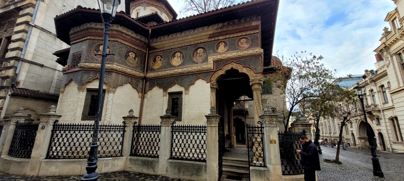 Stavropoleos Monastery in Old Town of Bucharest
