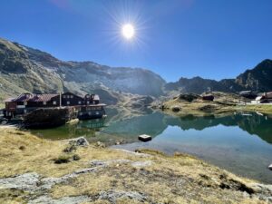 Balea Lake on Transfagarasan Highway 2034m high