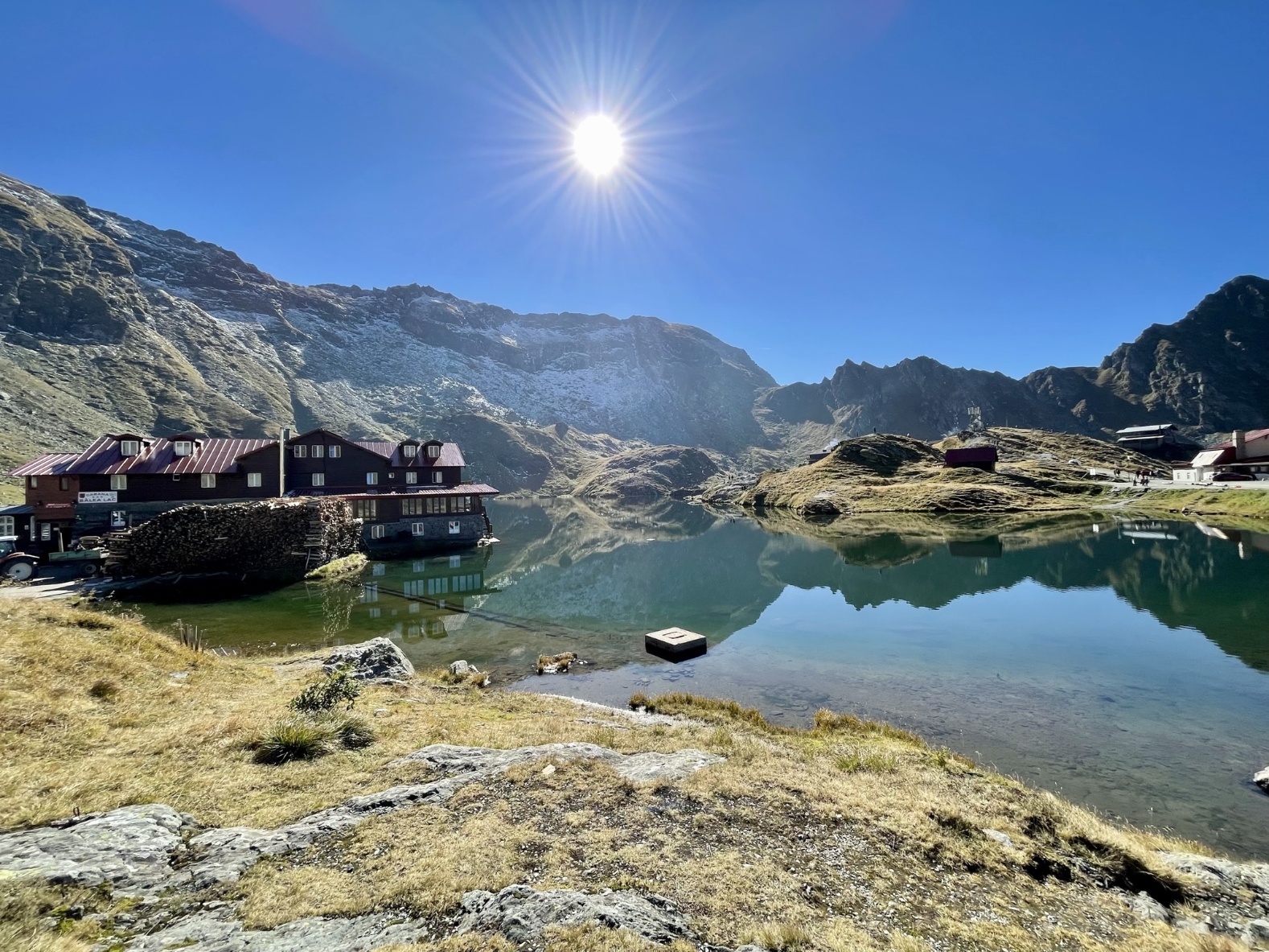 Balea Lake on Transfagarasan Highway 2034m high